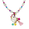 Pink Poppy Unicorn Necklace And Bracelet Set