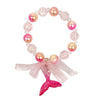 Pink Poppy Mermaid Tail Bracelet