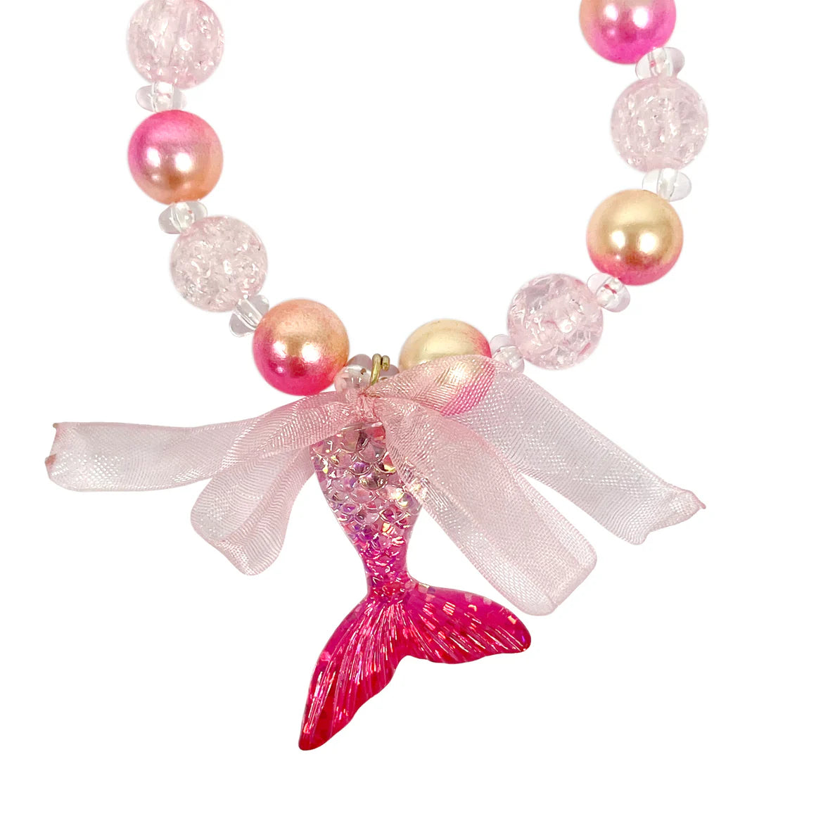 Pink Poppy Mermaid Tail Bracelet