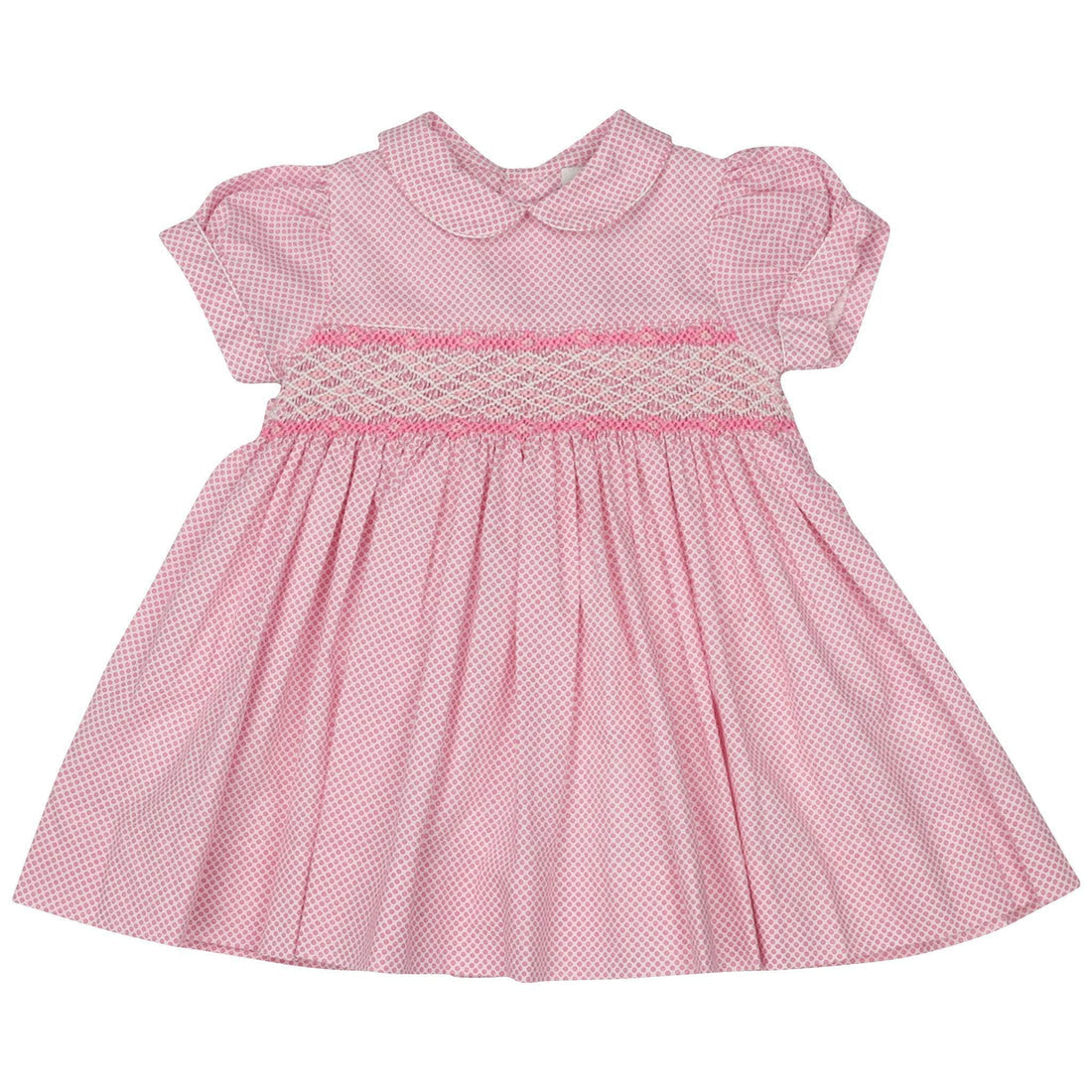 Korango Hand Smocked Frill Dress - Pink