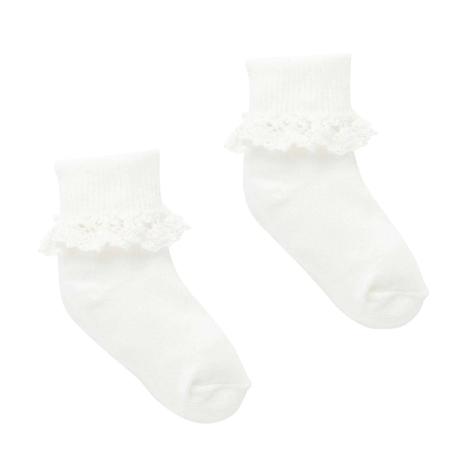 Purebaby Lace Sock - White