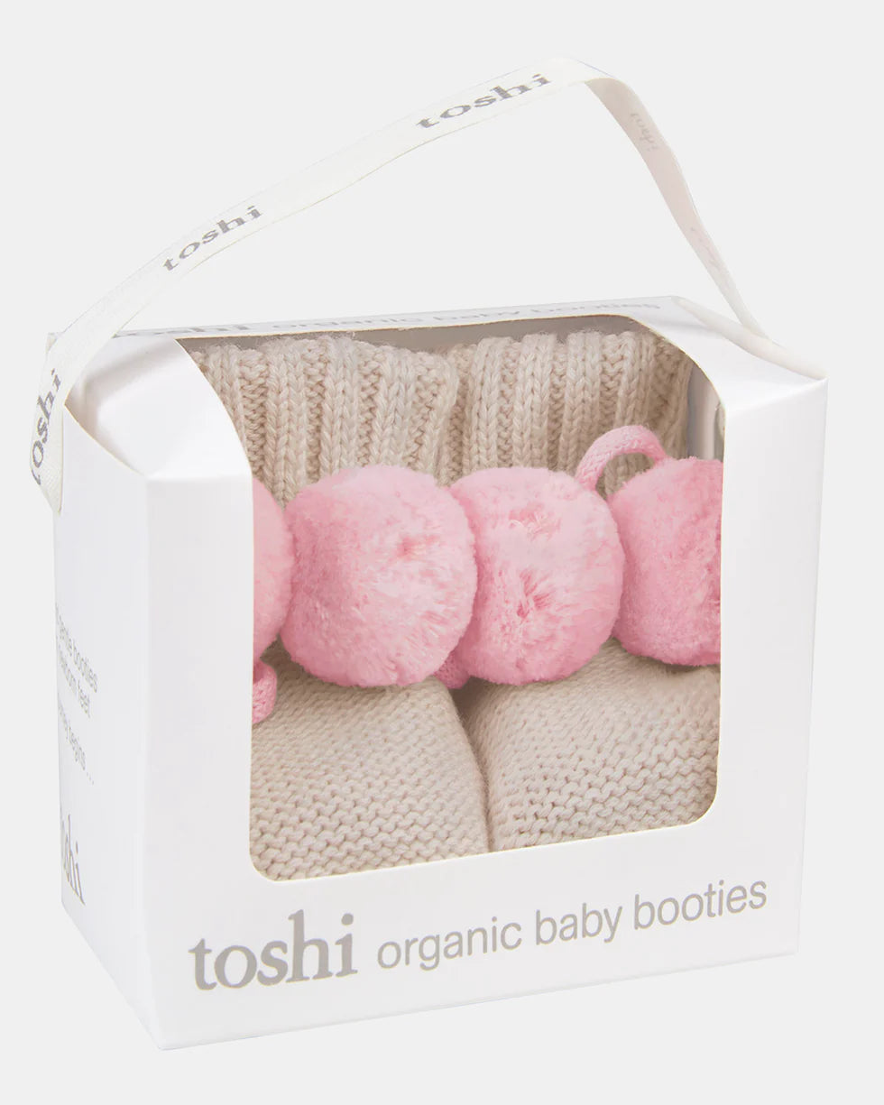 Toshi Organic Booties Bobby - Oatmeal
