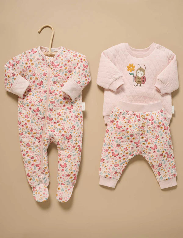 Purebaby Quilted Track Set - Butterfly Print