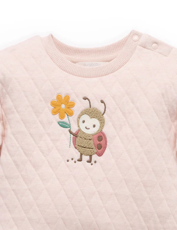 Purebaby Quilted Track Set - Butterfly Print