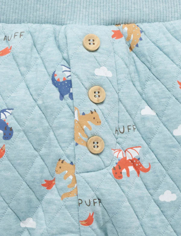 Purebaby Quilted Track Set - Dragon Print