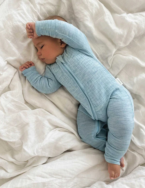 Purebaby Merino Growsuit -  Moonstone Melange