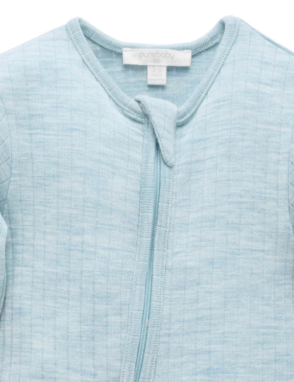 Purebaby Merino Growsuit -  Moonstone Melange