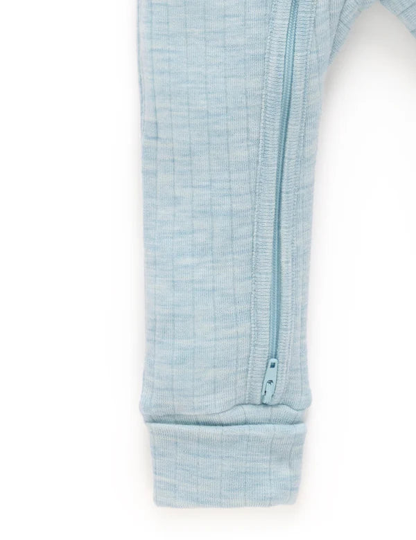 Purebaby Merino Growsuit -  Moonstone Melange