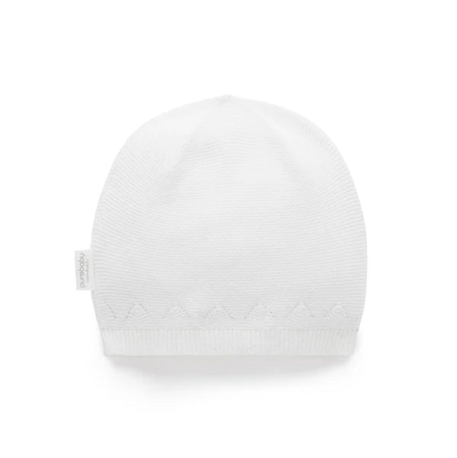 Purebaby Essential Layette Beanie - Vanilla