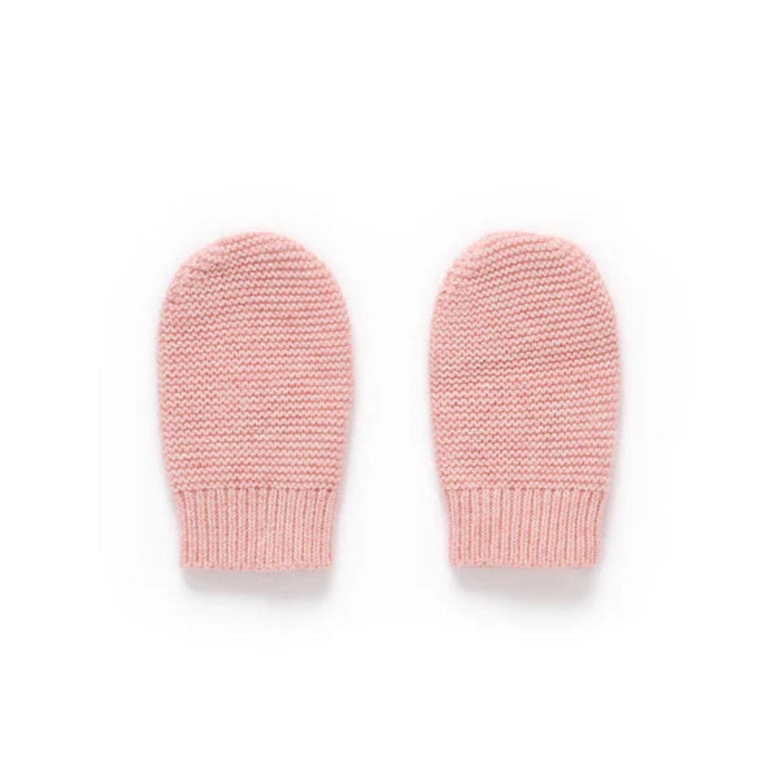 Purebaby Knitted Mittens - Blush Melange