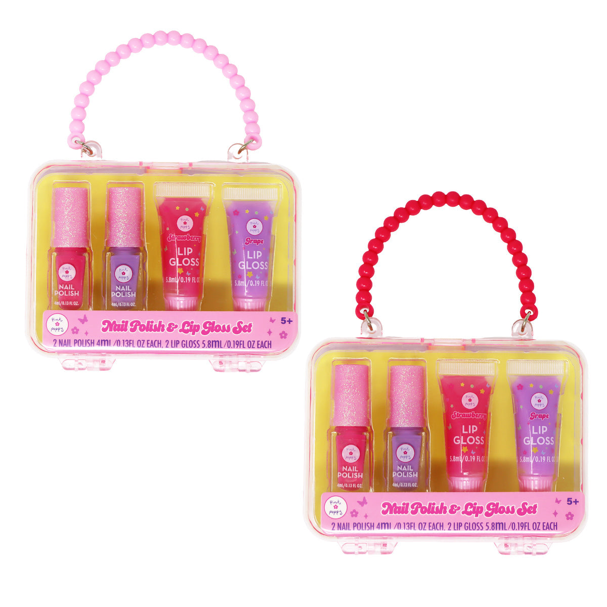 Pink Poppy Handbag Makeup Set