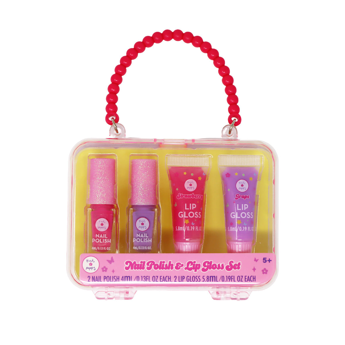 Pink Poppy Handbag Makeup Set