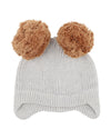 Bebe Toby Pom Pom Beanie - Pebble Marle