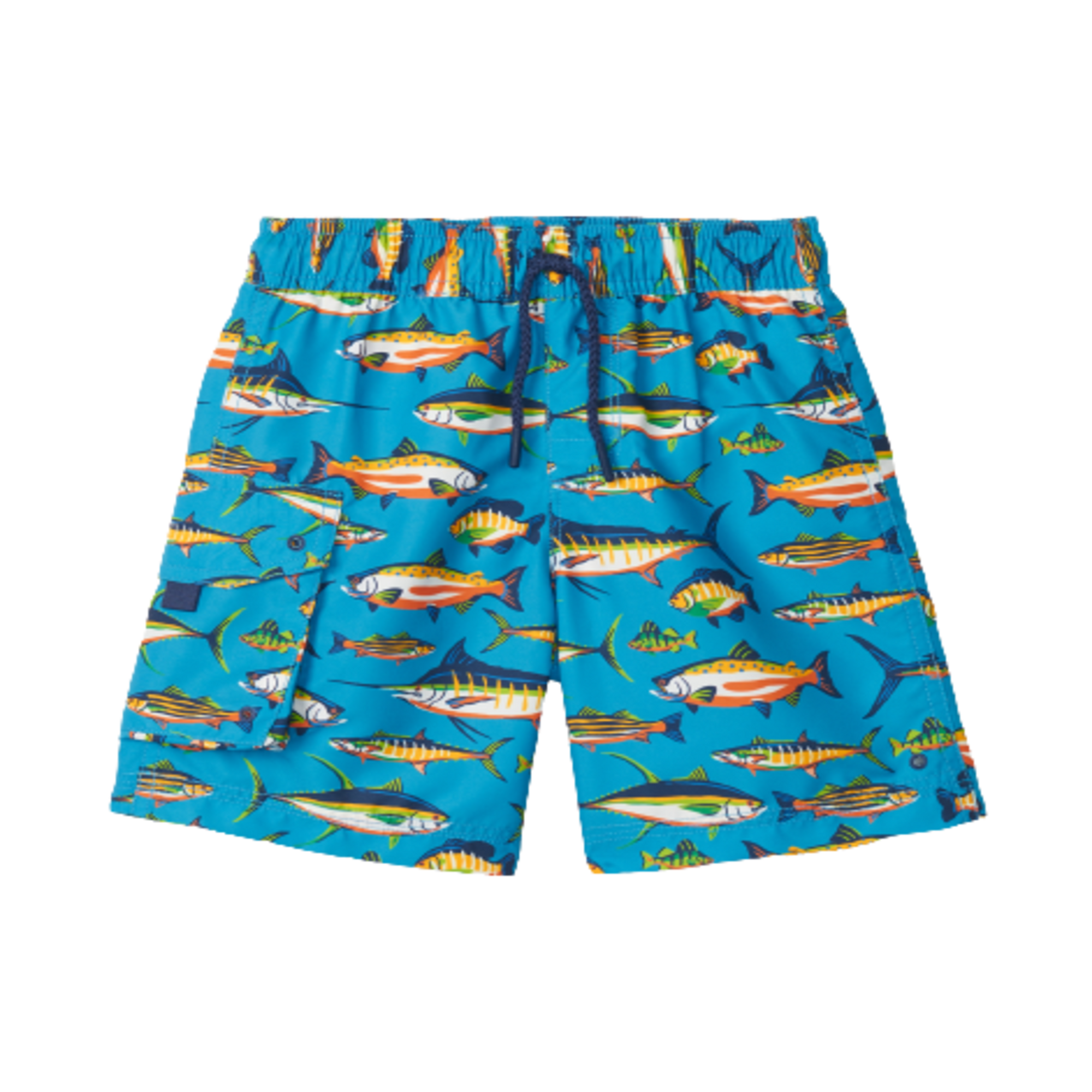Hatley Lots Of Fish Board Shorts - Swedish Blue