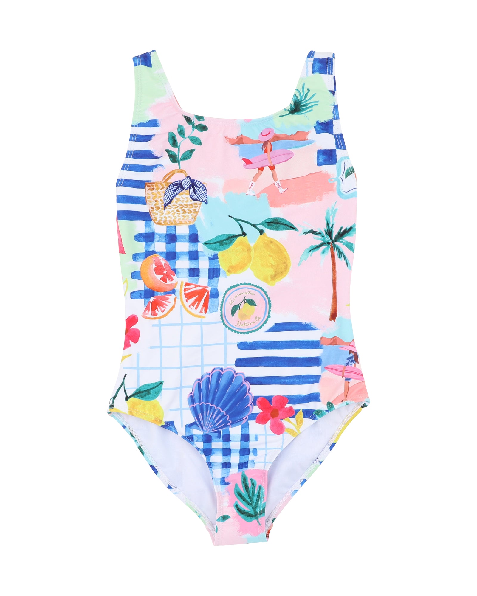 Camille Print Swimsuit 4y - 14y