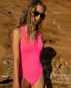 Koa Fluro Pink Swimsuit 6y - 14y