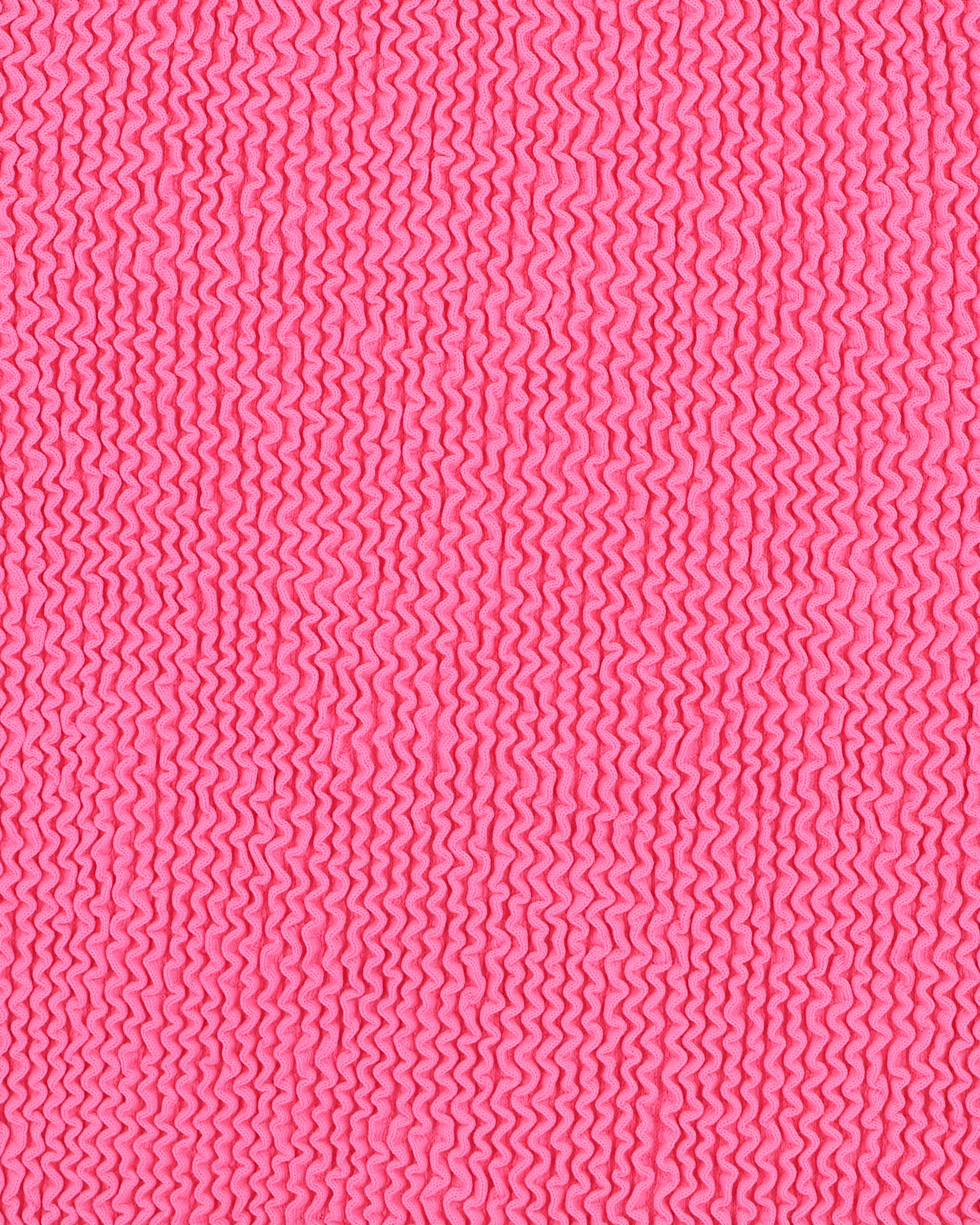 Bubblegum/White Crinkle Swimsuit 8-14Y