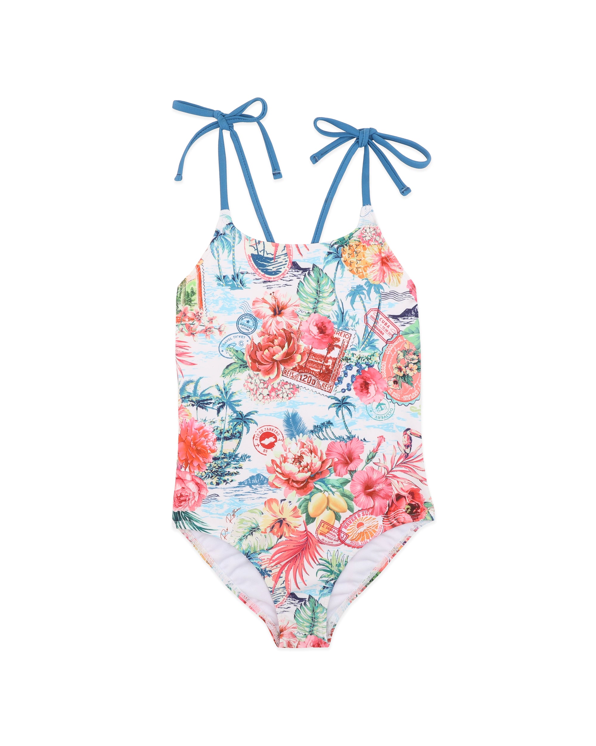 Selena Cross Back Swimsuit 3-10Y