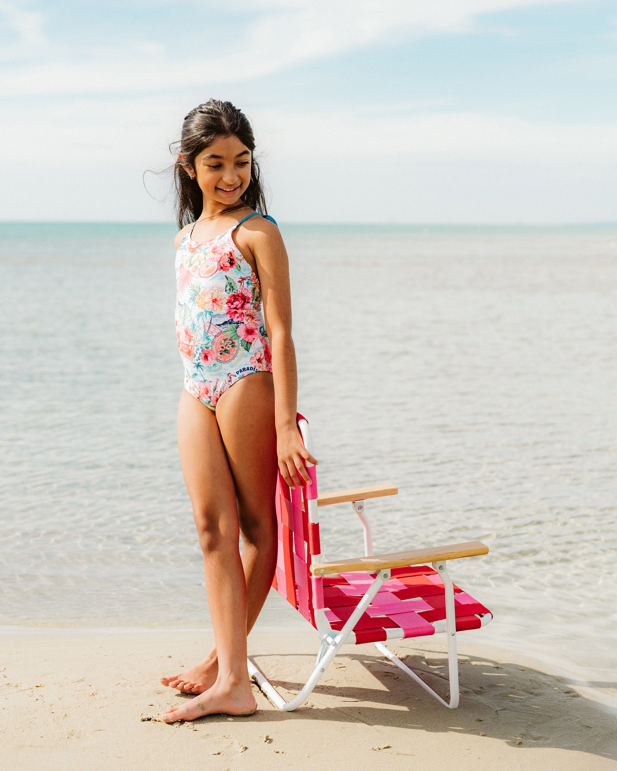 Selena Cross Back Swimsuit 3-10Y
