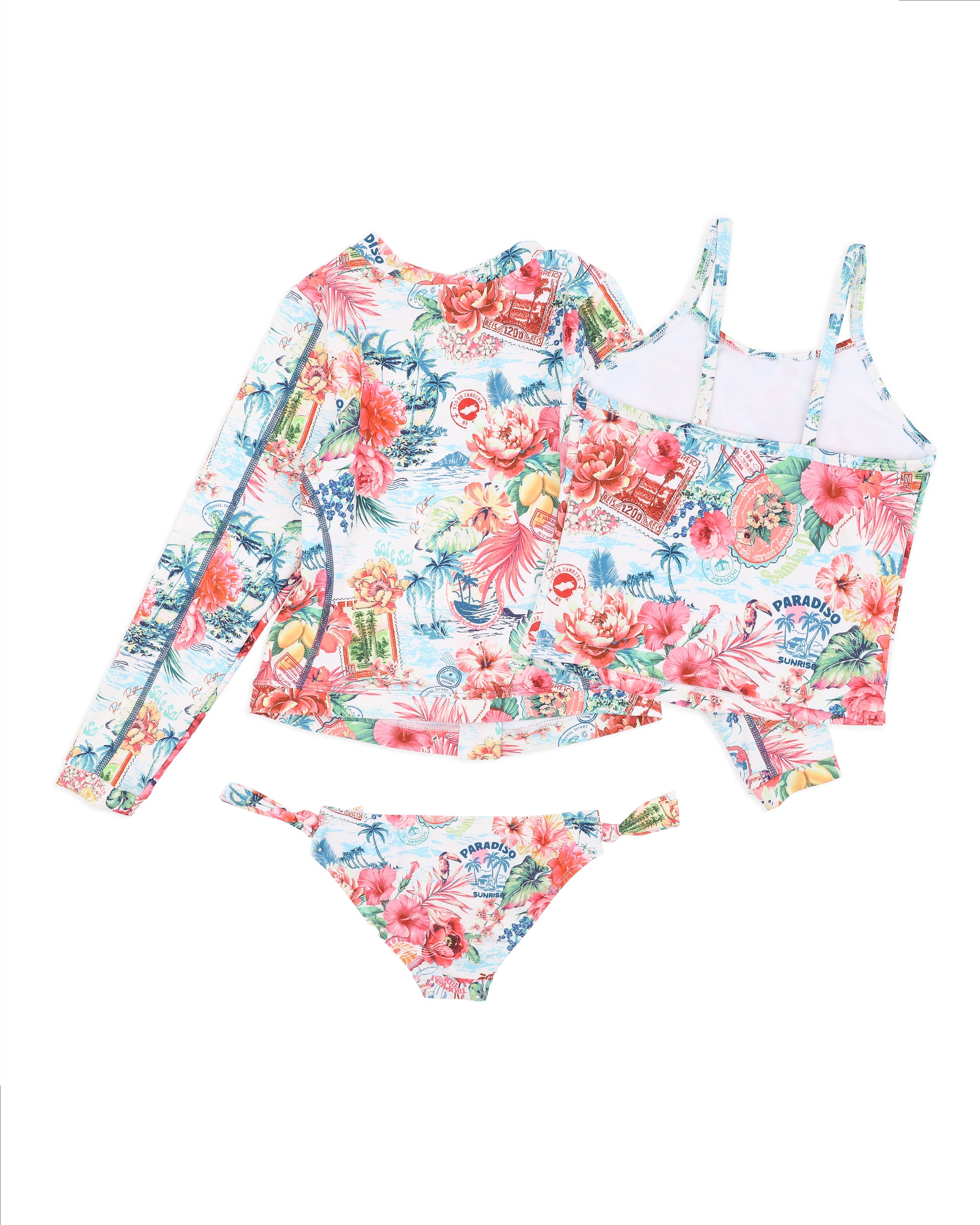 Selena 3 Piece Tankini/Rash Set 3-10Y