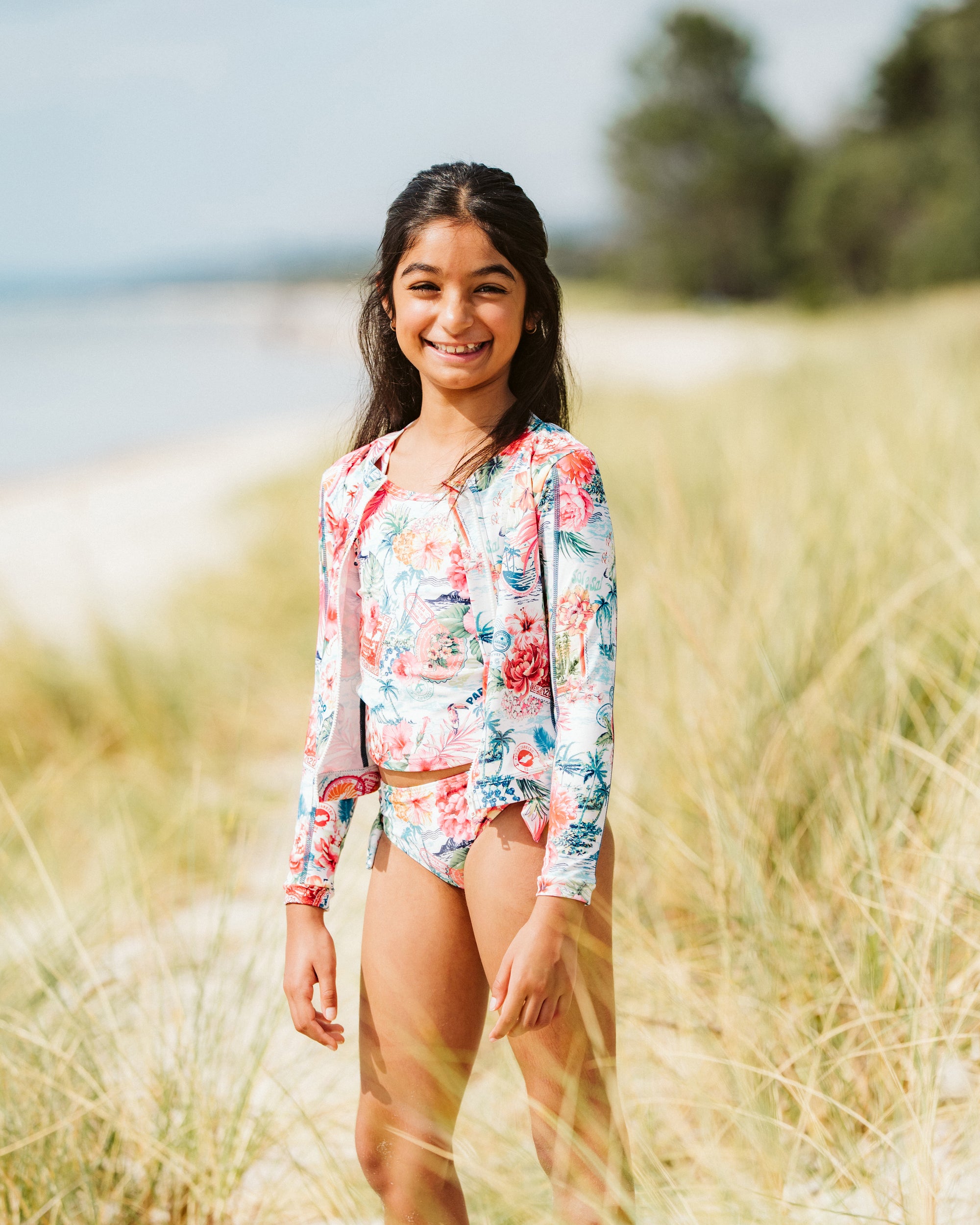 Selena 3 Piece Tankini/Rash Set 3-10Y