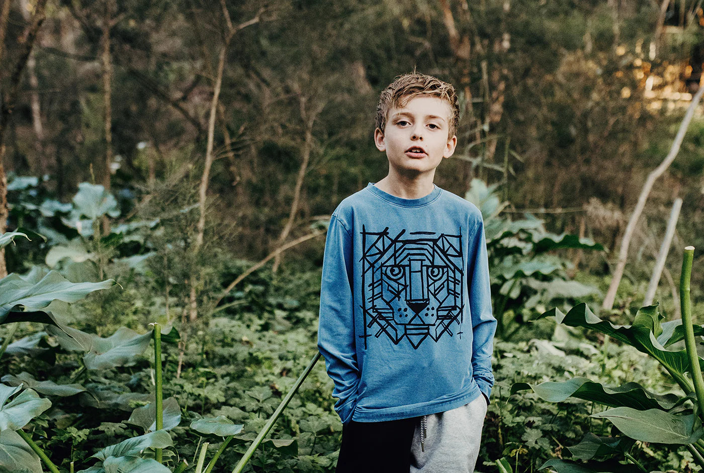 Minti Geometric Tiger Tee