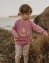 Purebaby Seaside Jumper - Passion Fruit Melagne