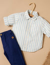 Purebaby Linen Blend Chinos - Marine