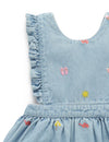 Purebaby Embroidered Pinnie - Seaside  Broderie