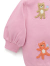 Purebaby Fluffy Cats Windcheater - Passion fruit