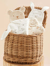 Purebaby Hooded Towel - Wheat Melange Bear