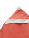 Purebaby Hooded Santa Towel - Vintage Red