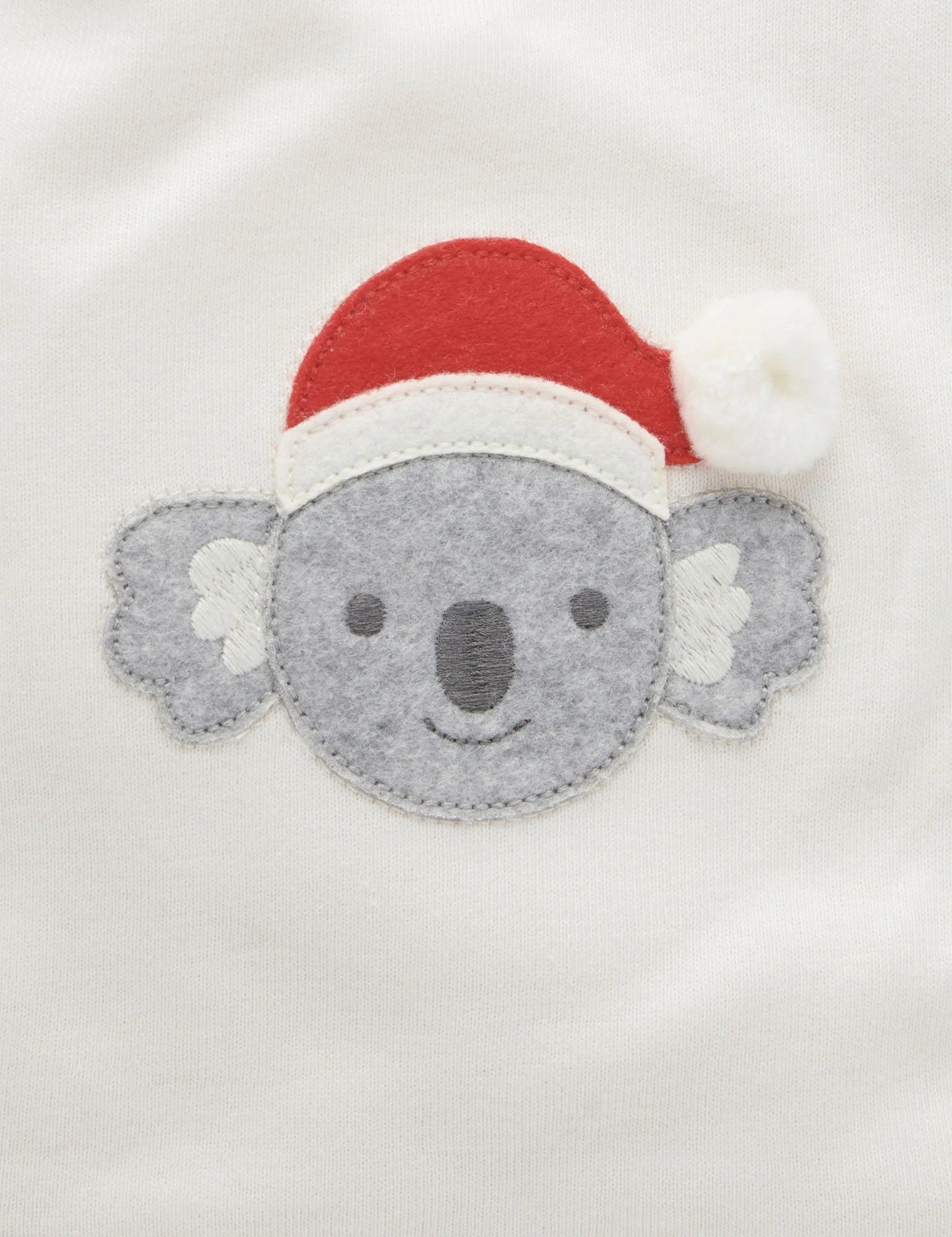 Purebaby Santa Bib- Cloud