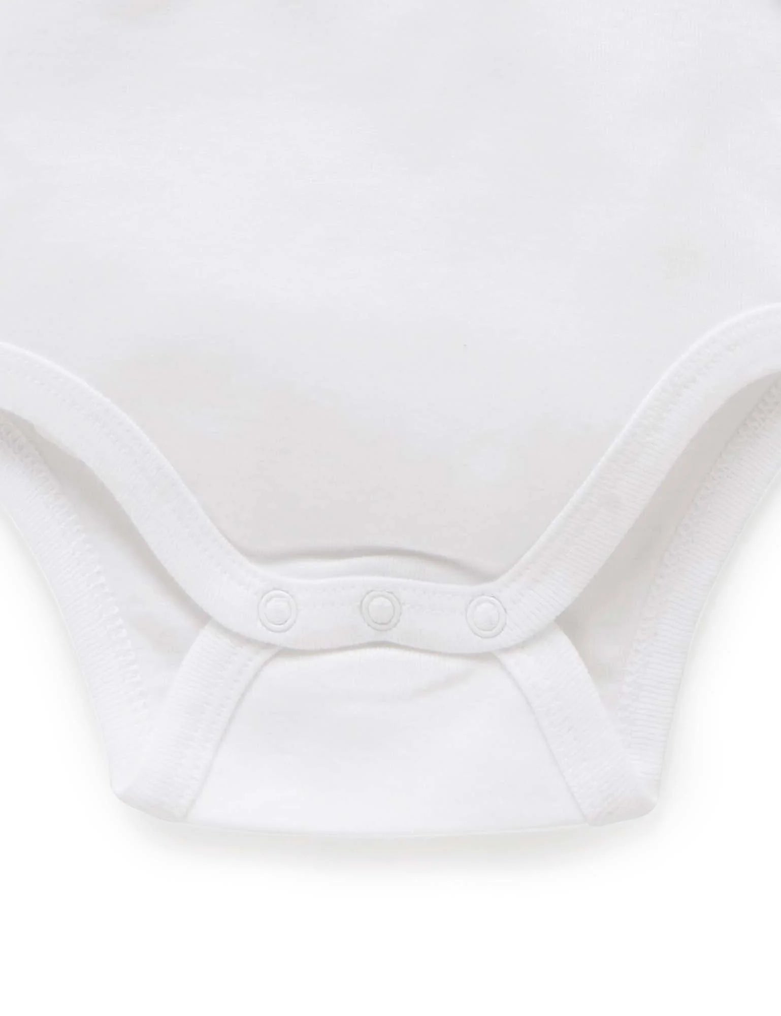 Purebaby Easy Neck L/S Bodysuit 2 Pack - White