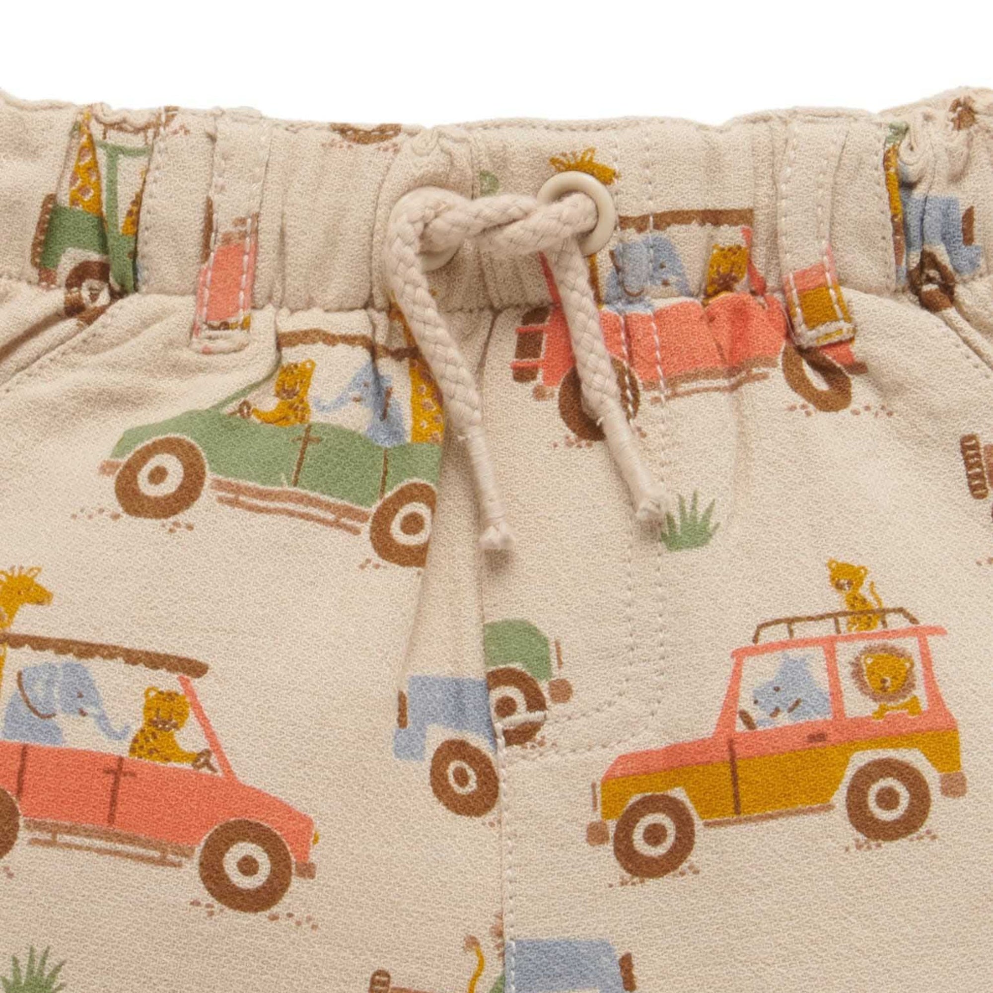 Purebaby Safari Pull On Shorts - Safari Print