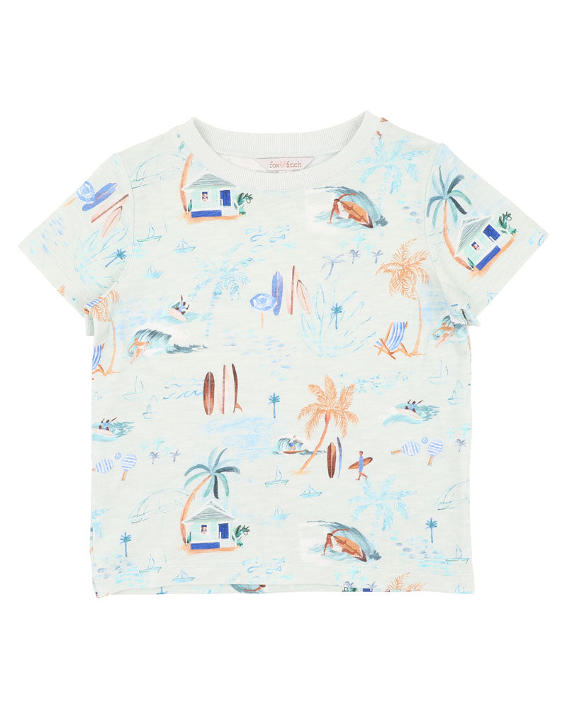 Fox & Finch Surf's Up Print Tee