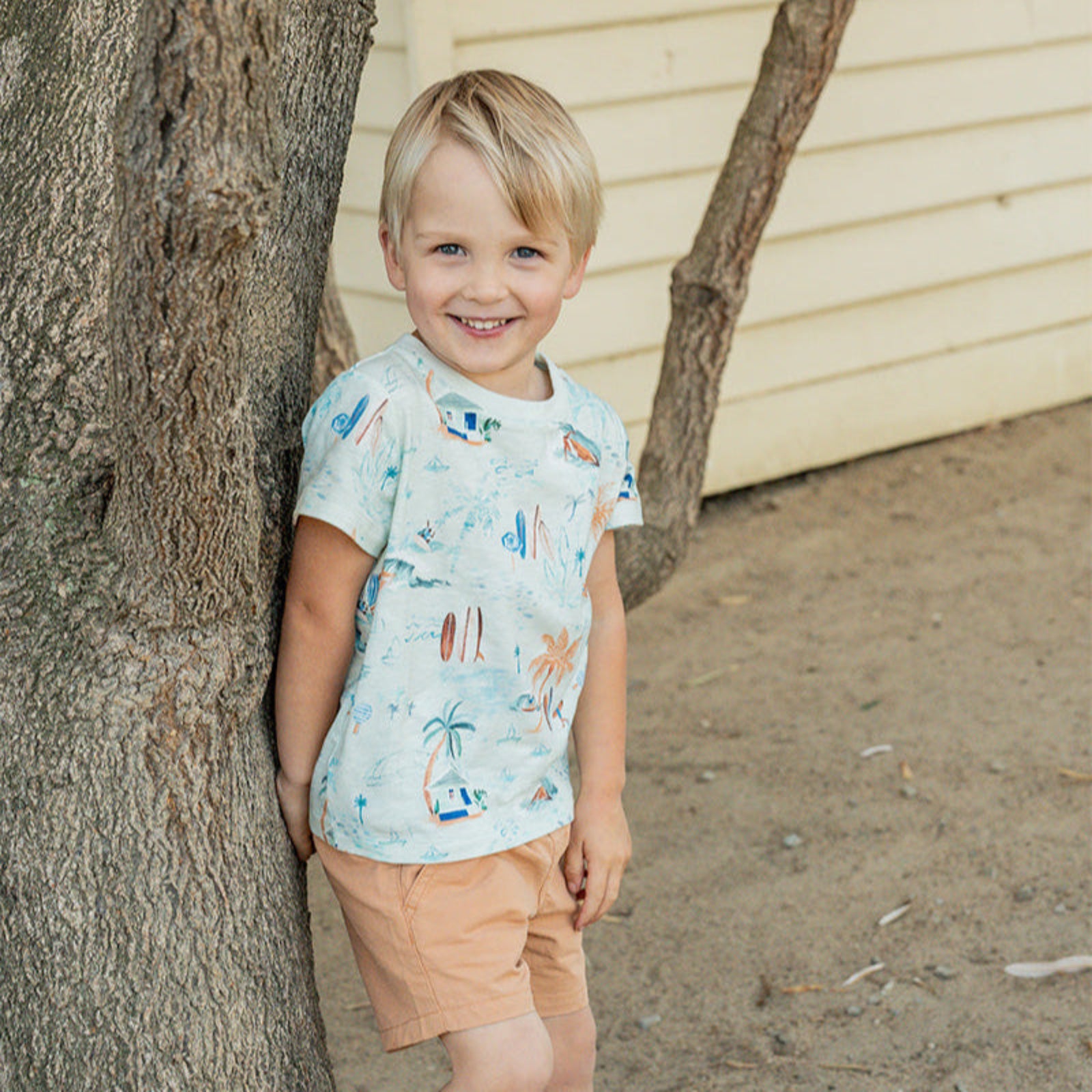 Fox & Finch Surf's Up Print Tee