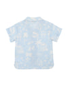 Fox &amp; Finch Surf&#39;s Up Linework Shirt - Blue surf