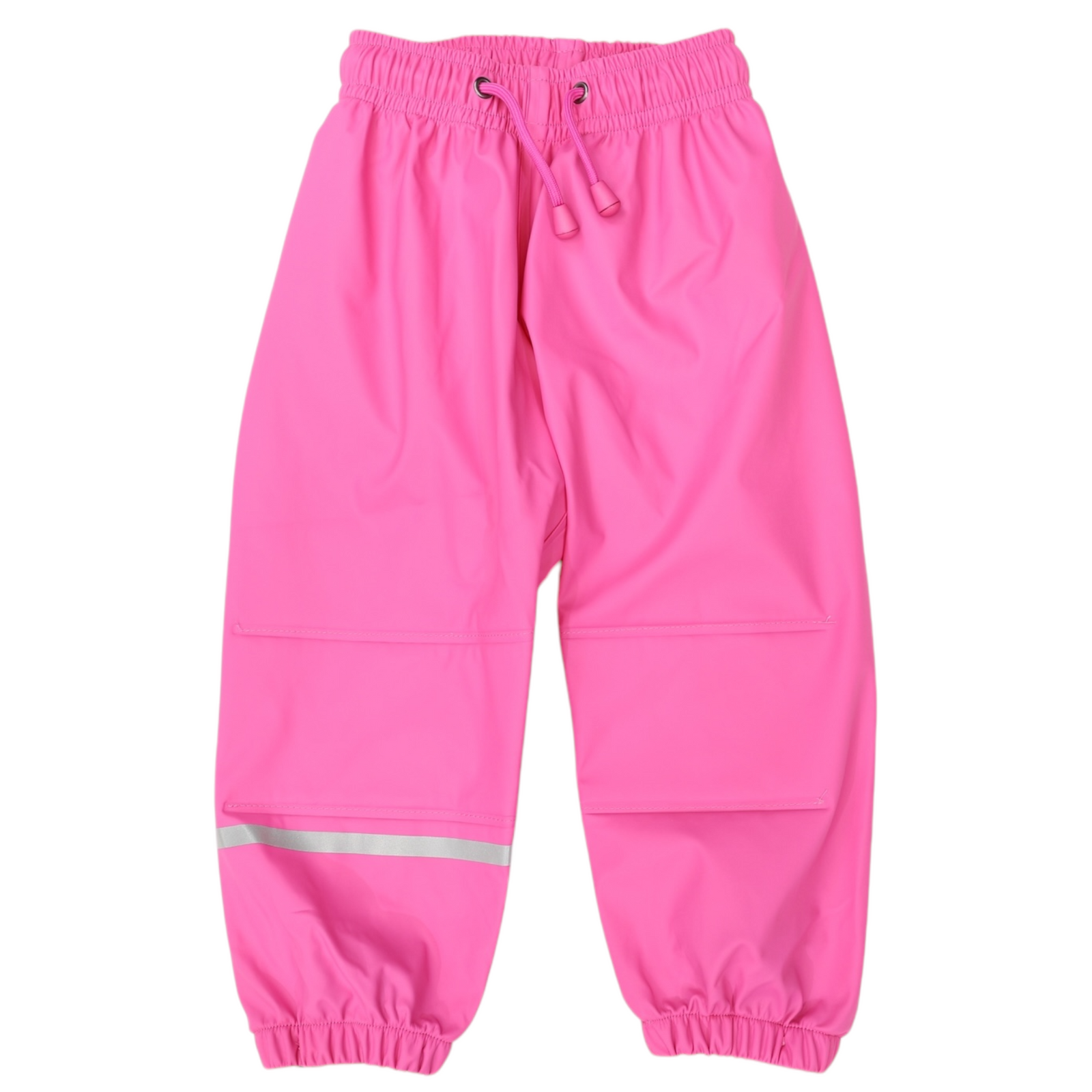 Korango Waterproof Rain Pant with Drawstring & Elastic Foot Strap - Hot Pink