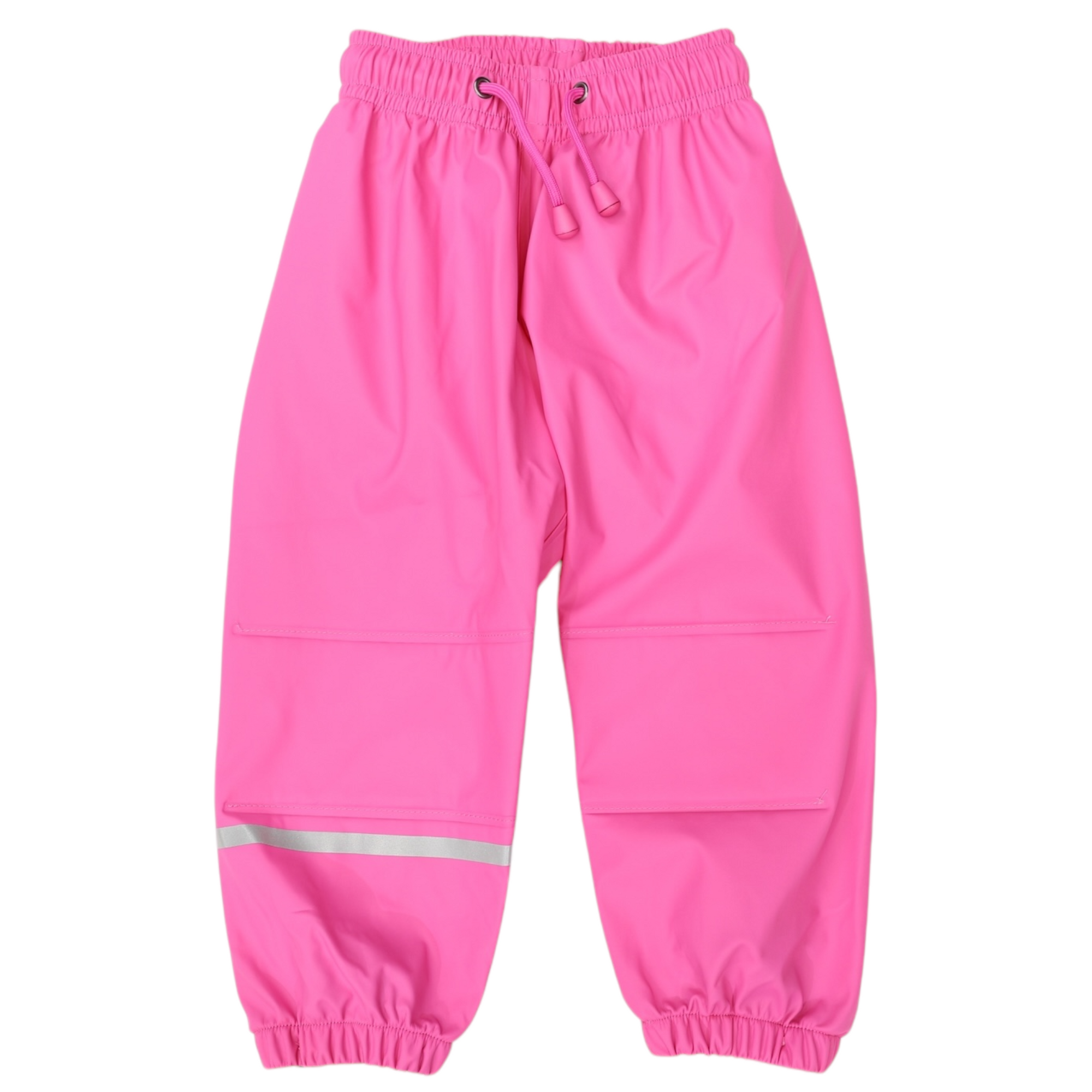 Korango Waterproof Rain Pant with Drawstring & Elastic Foot Strap - Hot Pink