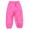 Korango Waterproof Rain Pant with Drawstring &amp; Elastic Foot Strap - Hot Pink