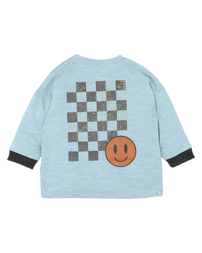 Fox &amp; Finch Outback Adventure Smile Long Sleeve Tee - Space Blue