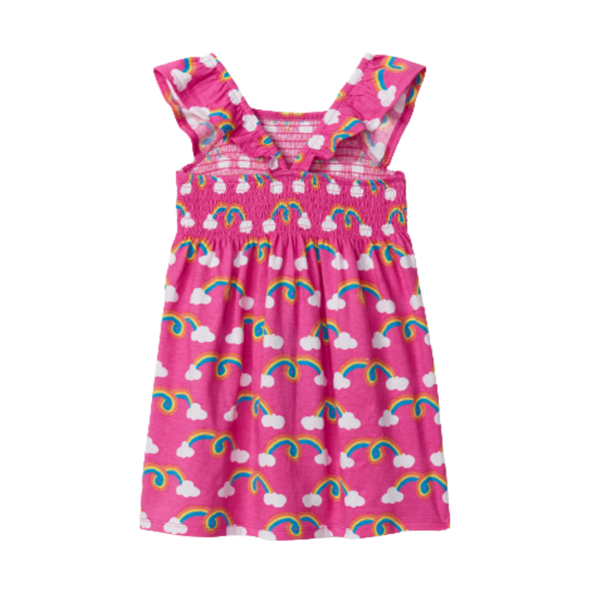 Hatley Rainbow Arch Smocked Dress - Rose Violet