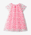 Hatley Neon Pink Daisy Tulle Dress - Neon Pink