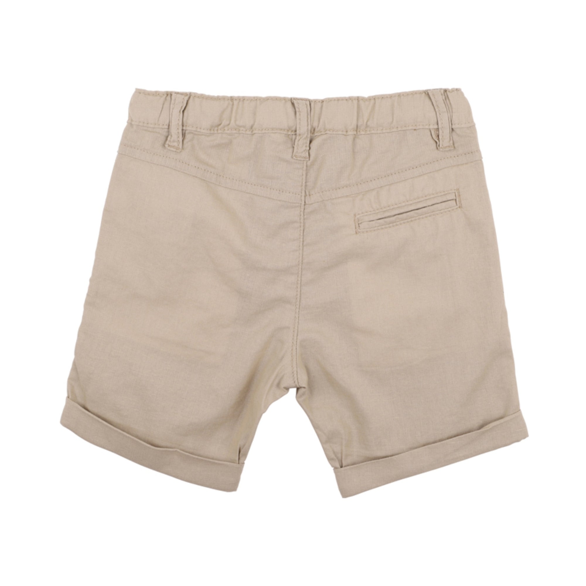 Bebe Stone Linen Blend Shorts - Stone