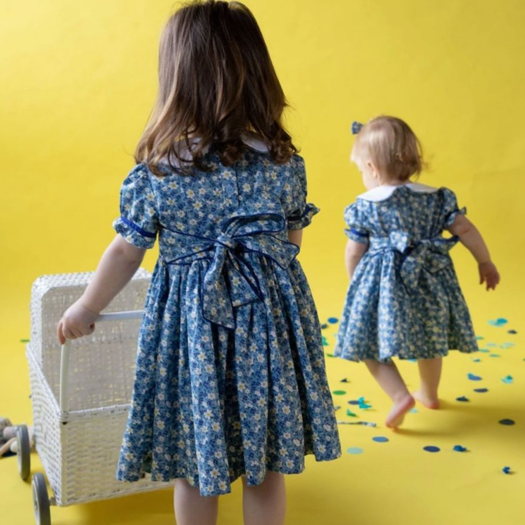 Smox Rox Sunny Dress - Yellow and Blue Florals