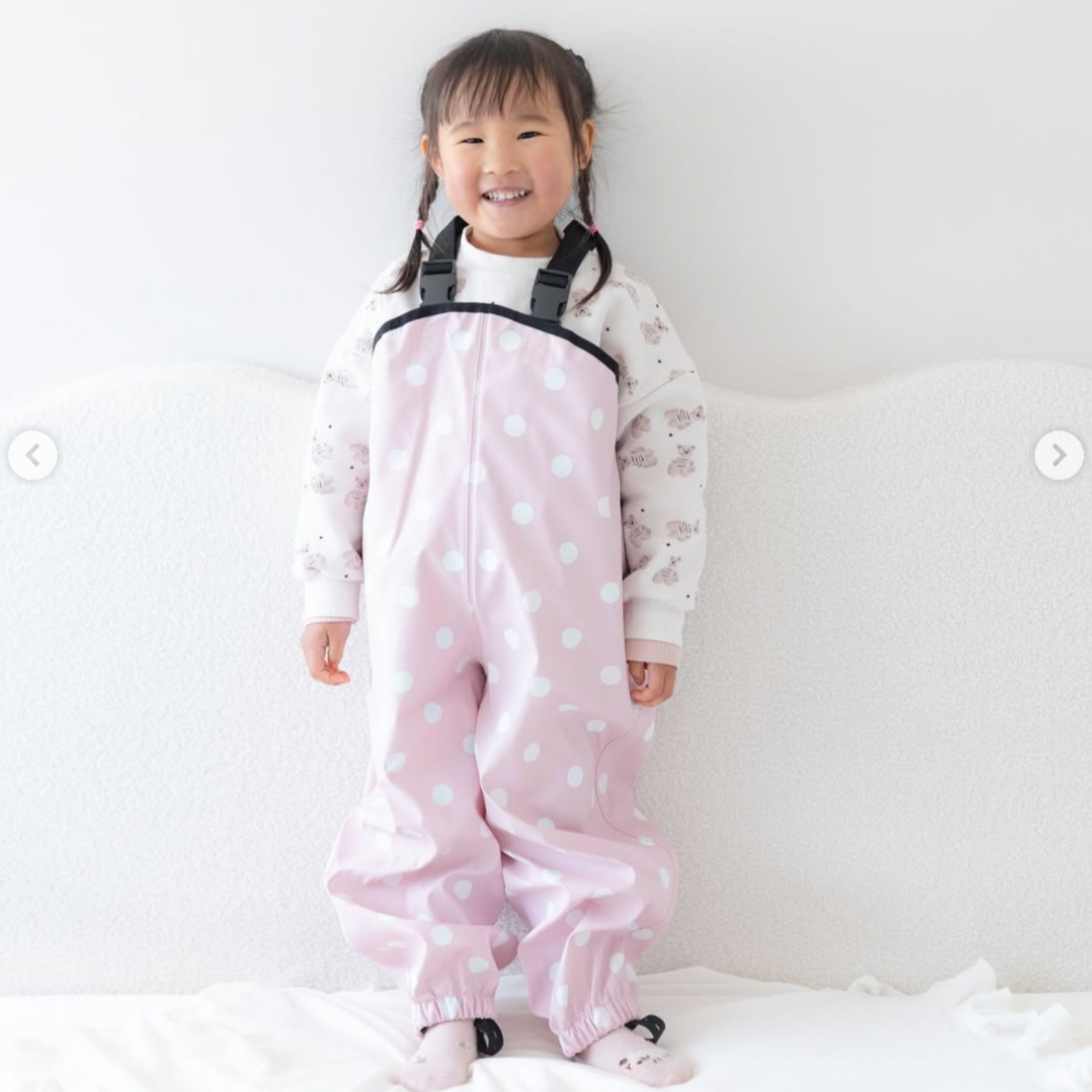 Korango Polka Colour Change Waterproof Overall - Pink