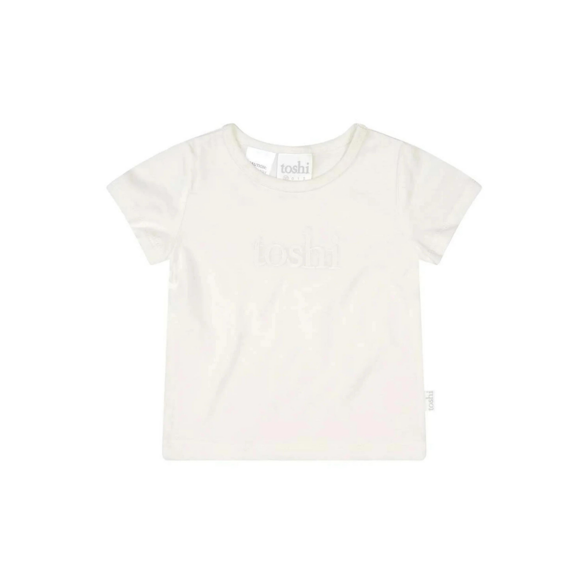 Toshi Dreamtime Organic Tee Short Sleeve Logo - Cream