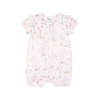 Bebe Florence Print SS Zip Romper