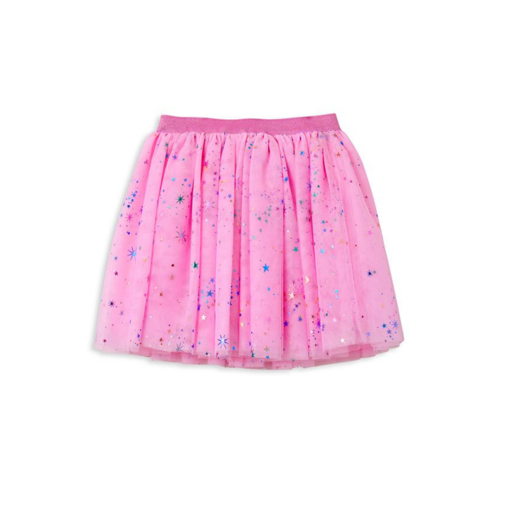 Milky Rainbow Foil Tutu Skirt - Pink Lady